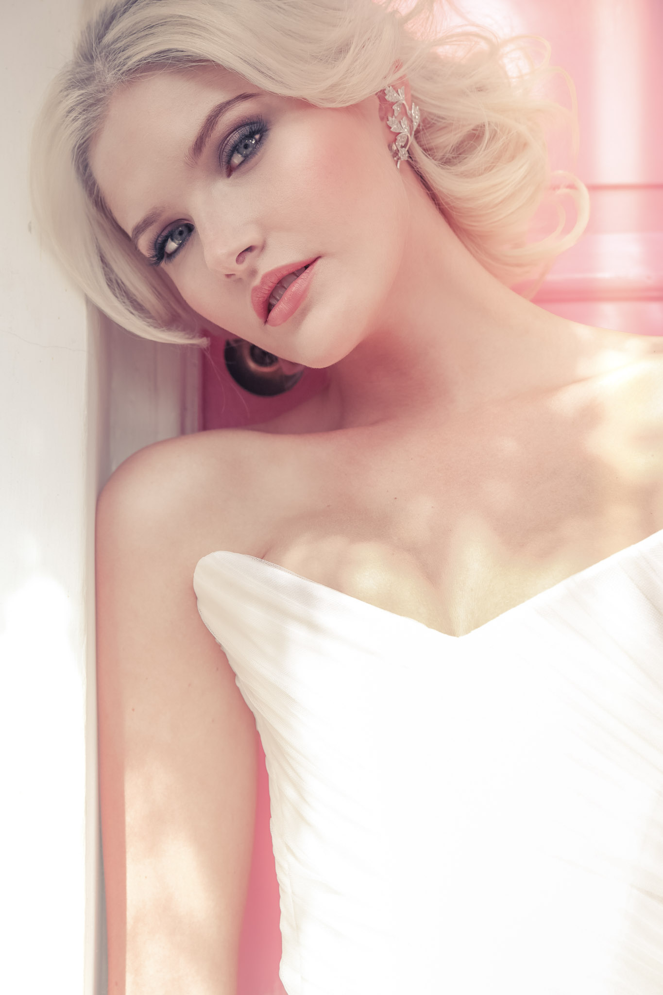 Ivory Tulle, Draped Couture Corset & Chic Layered Tulle Trumpet Tulle Skirt